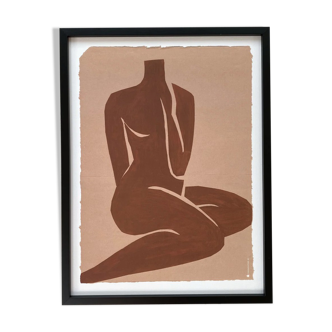 Female body art print