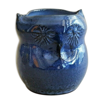 Signed 20th 20th Owl Owl Zoomorphic Vase
