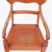 Series of 5 chairs and an English-style armchair