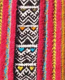 Kilim traditional handmade Berber red carpet 148x72cm