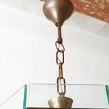 Brass lantern glass 1950