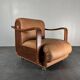 Midcentury brutalist embassy lounge or easy low club chair, 1960s
