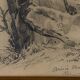Dessin d’étude original à la mine de plomb signé daté 1844