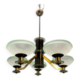 Large Art Deco Murano Glass Chandelier 1960’s