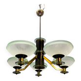 Lustre Art déco en verre de Murano, années 1960