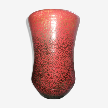 Accolay vase red sang sang de boeuf 30cm