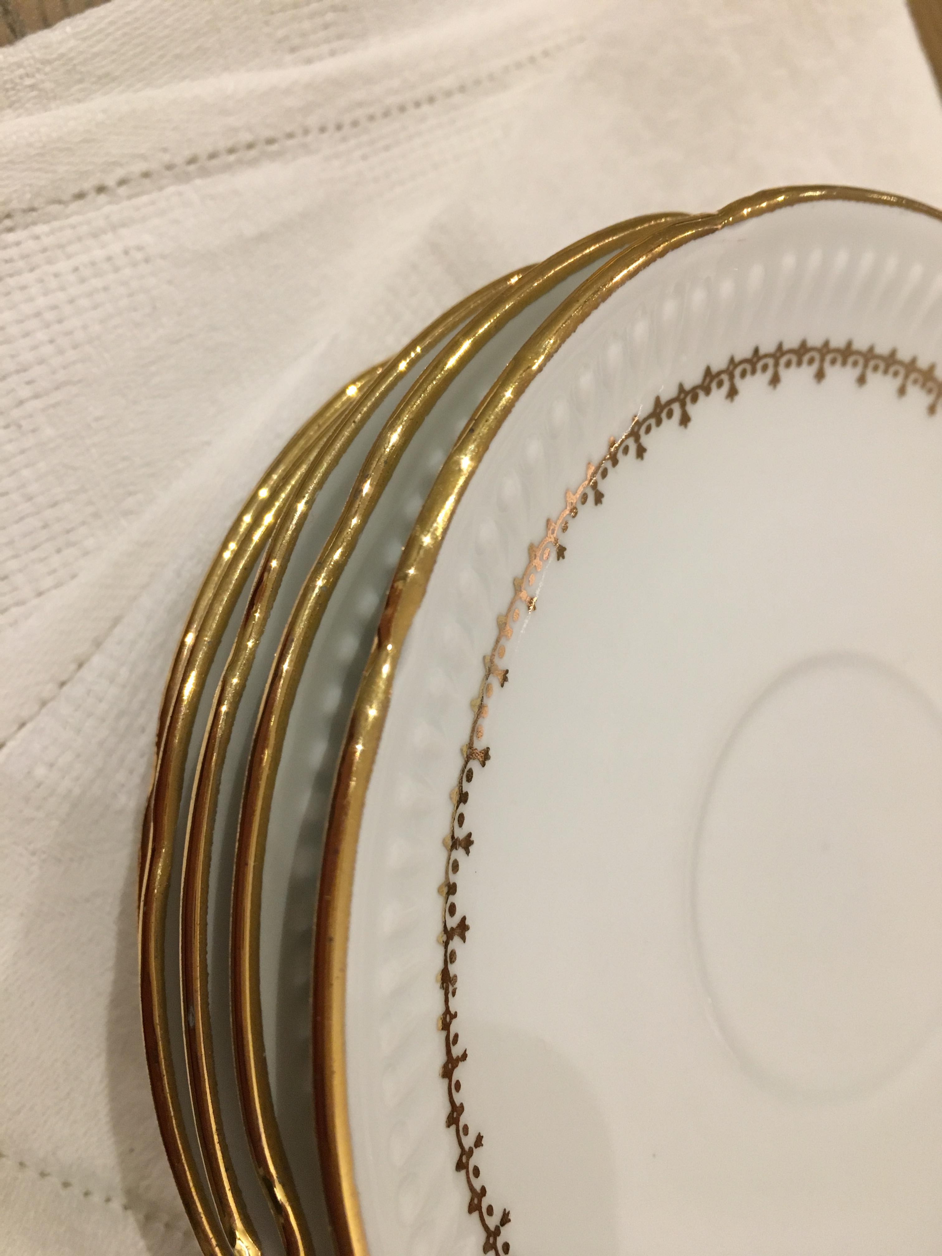 Limoges fine porcelain vintage coffee cups