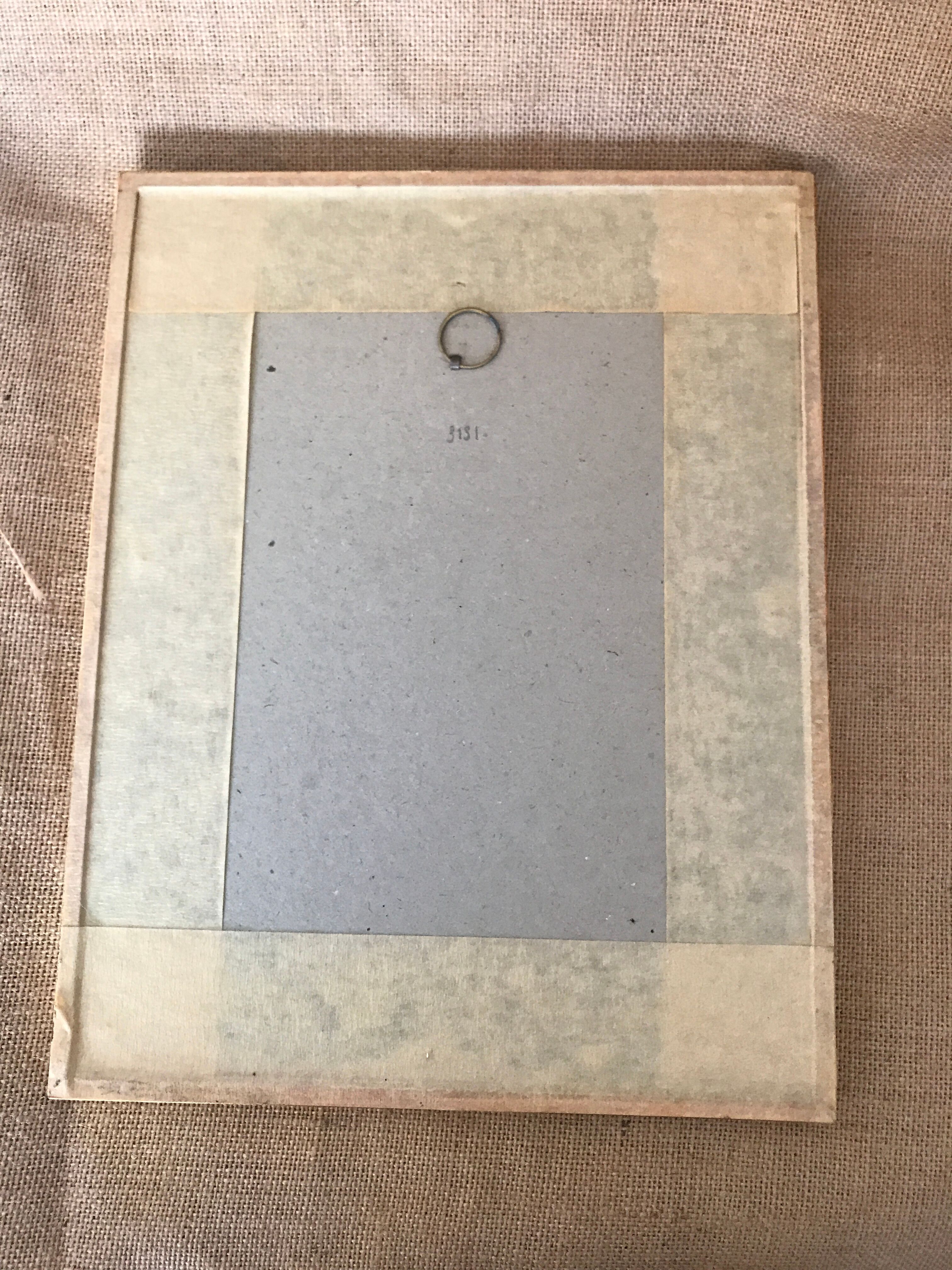 Framed botanical plank