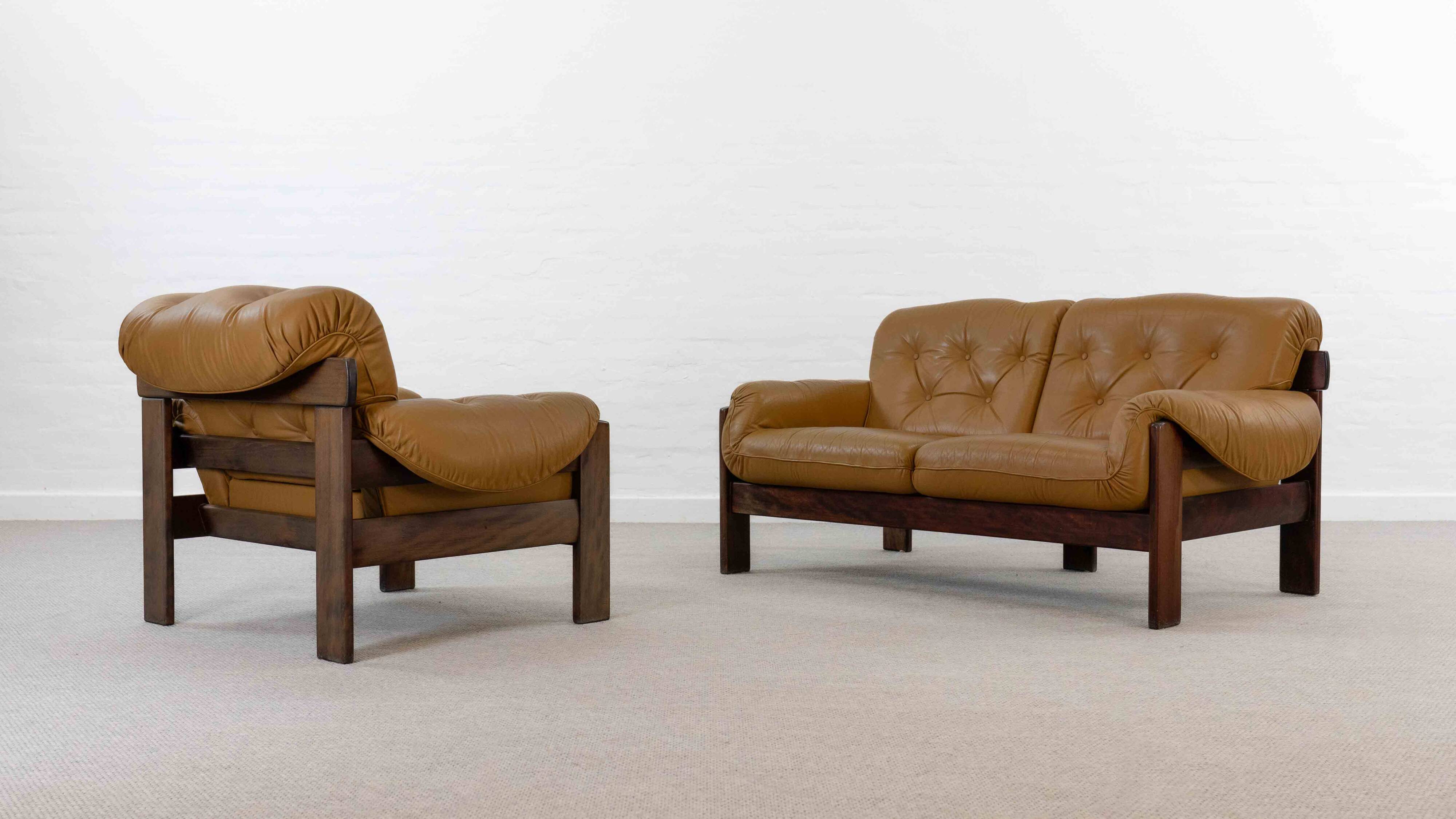 Brazilian Style Leather Seating Group