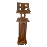 Walnut wood lectern
