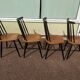 Set of 4 Scandinavian Chairs Fanett by Ilmari Tapiovaara, 60s