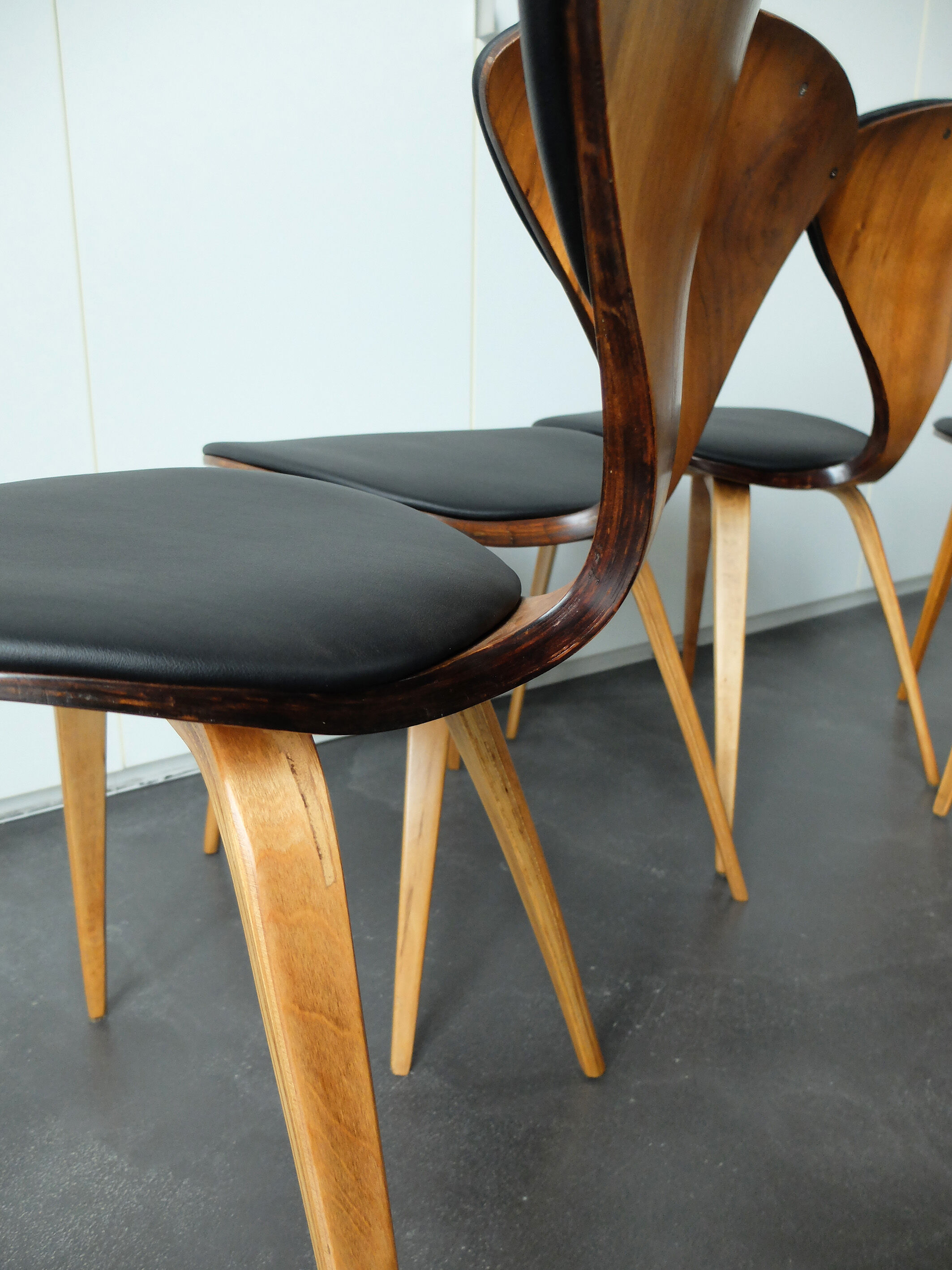 Chairs plywood teak of Norman Cherner, Plycraft, USA, lot 4