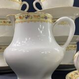 Limoges porcelain tea set Bernardaud Teapot sugar bowl milk pot cups
