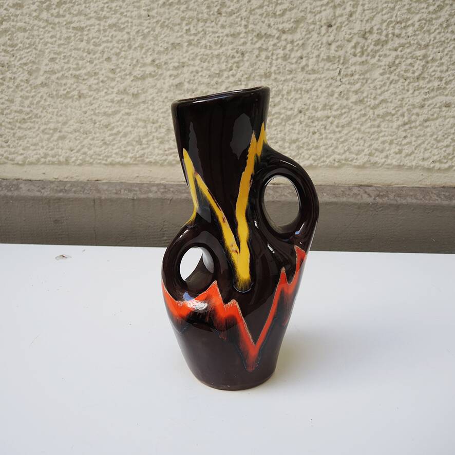 Ancien vase en céramique de Vallauris signé