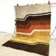 Vintage 1970s rug with wavy stripes in ochre shades — 200 × 300cm