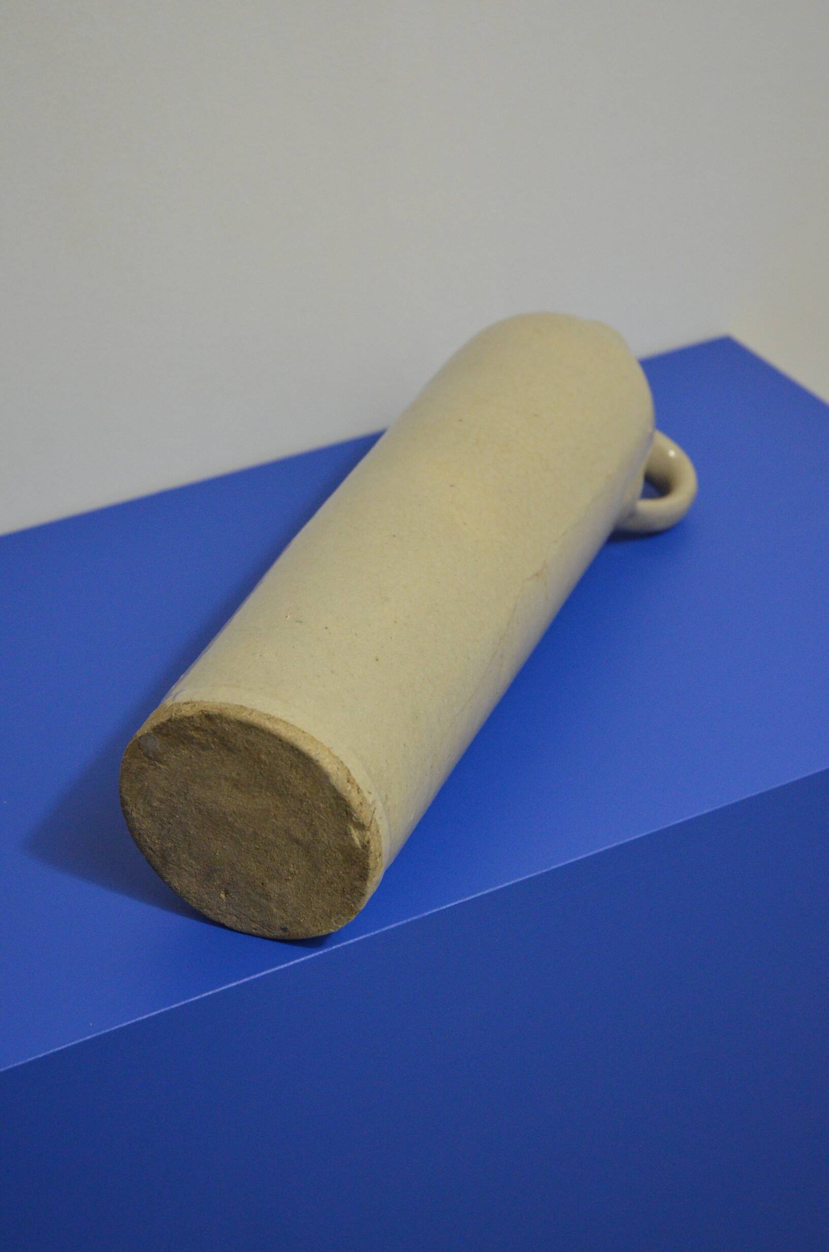 Stoneware bottle with handle