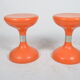 Orange diabolo stool