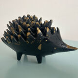 Set of 6 stackable bronze hedgehogs — Walter Bosse, 1920s