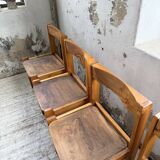Set of 4 70s elm chairs, Regain