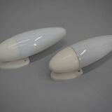 Set of Two Space Age Wall Lamps, Czechoslovakia, 1960s