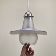 Suspension en verre mercurisé et sablé