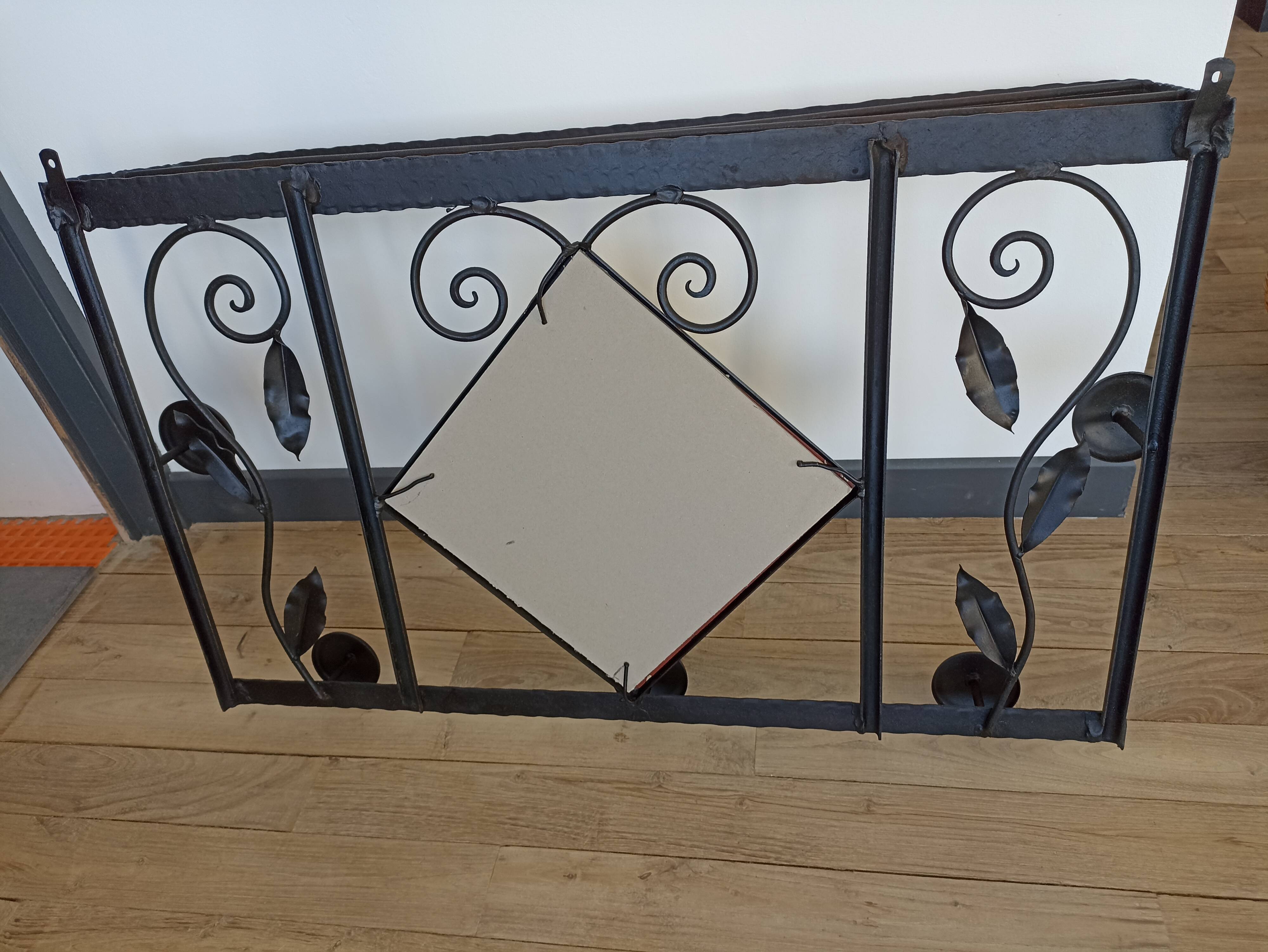 Mirror art deco wrought iron