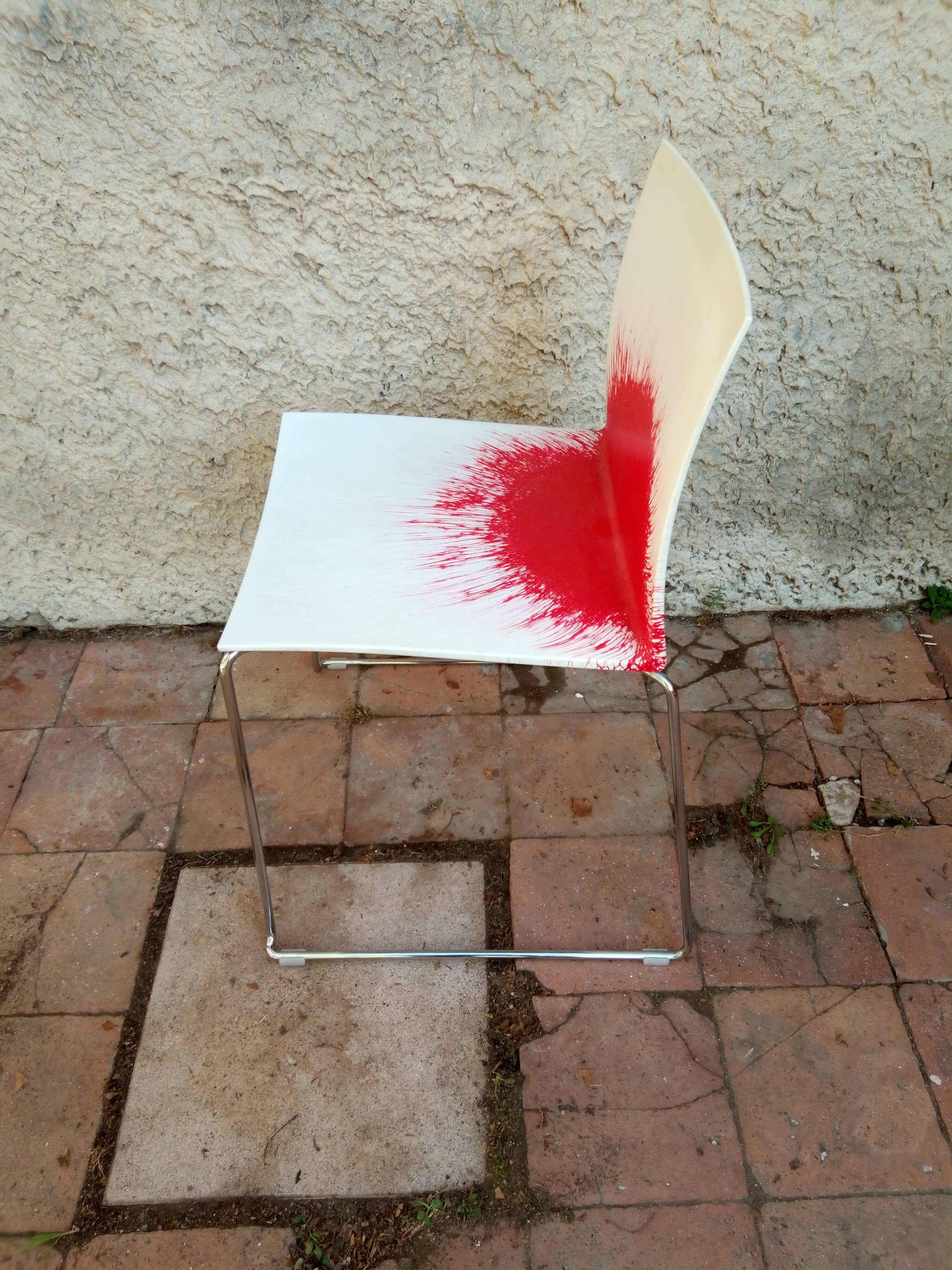 Series of 6 chairs from the 80s