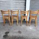 (Lot) 4 Chaises Bistrot Baumann modèle 56