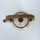 Vintage teapot with wicker handle