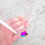 M-shaped plexiglass magazine rack