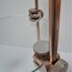 Vintage design glass and metal display shelf