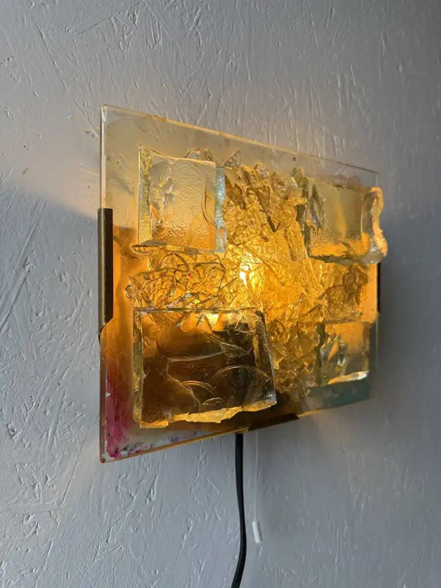 Cosack Leuchten glass mosaic wall lamp horizontal