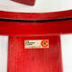 Set of 3 red nesting tables by Gianfranco Frattini for Cassina, 1970
