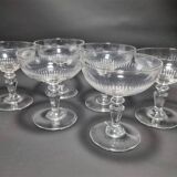 Set of 6 champagne glasses
