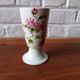 4 vintage mazagrans with floral decoration, rustic coffee cups