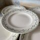 Flat plates Longwy model "Violetta", early 20th century