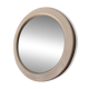 Miroir rond blanc en plastique vintage