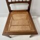 Art Deco bedroom chair in marquetry wood, 20th century.