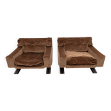 Pair of Mid-century Modern Italian Armchairs by Franz Sartori for Flexform