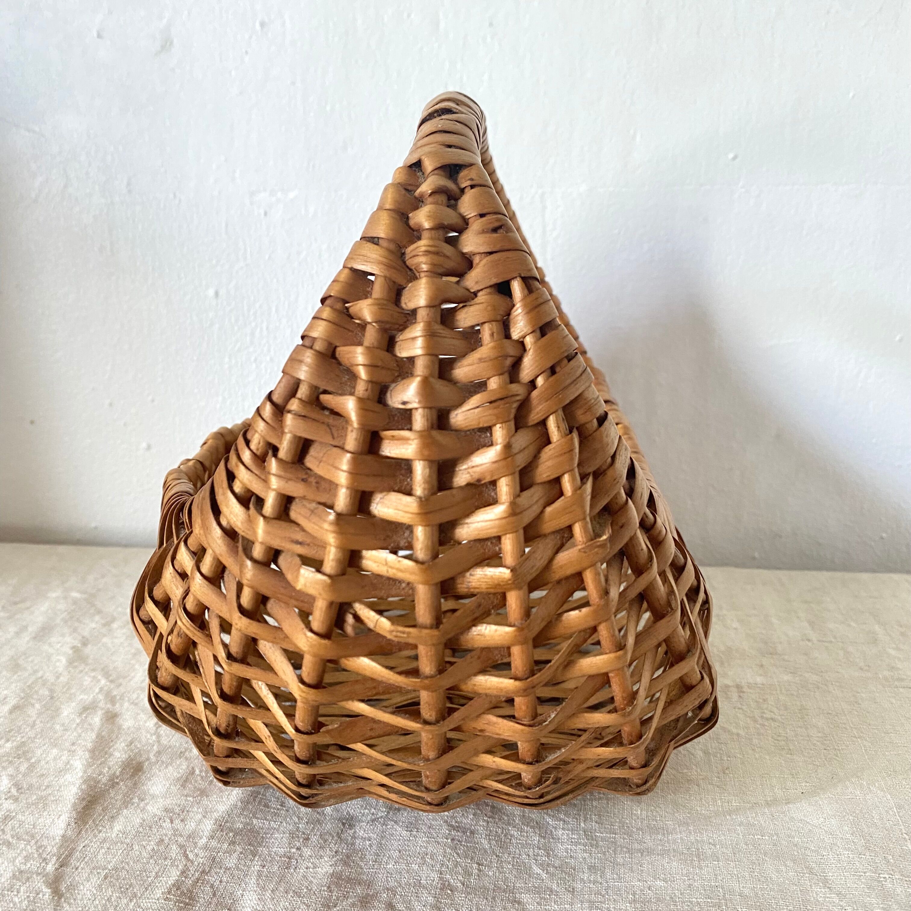 Vintage wicker basket for children