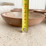 Set of 6 hollow sandstone plates