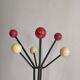 Vintage metal and wood coat rack