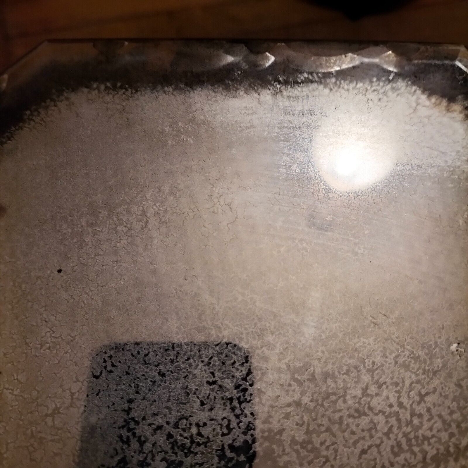 Bevelled antique mirror