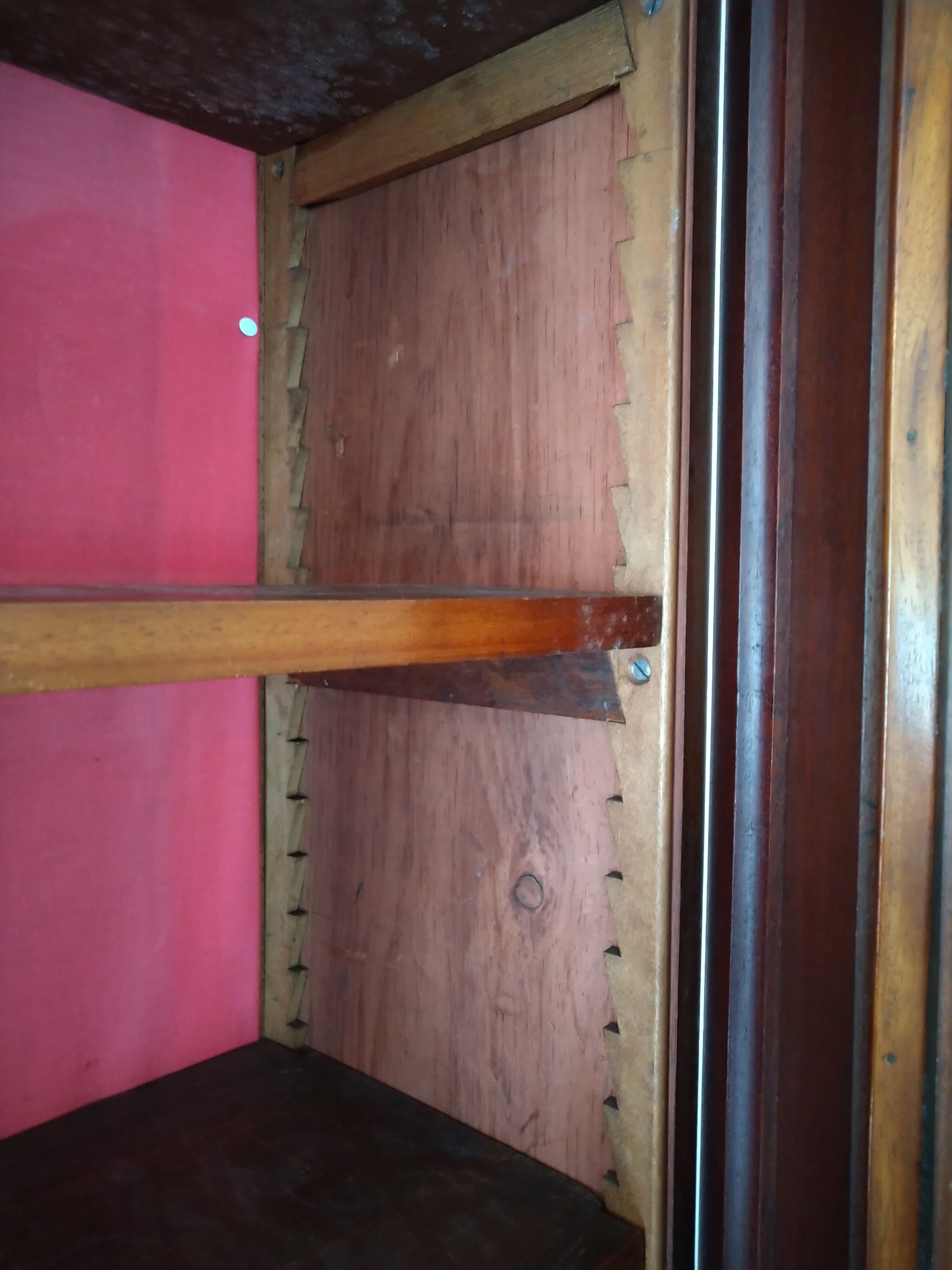 Mahogany glass bookcase