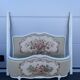 Romantic upholstered Louis XV basket bed