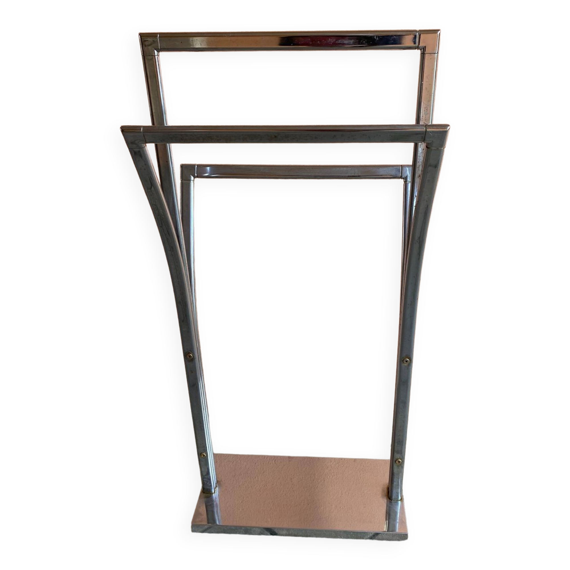 Porte serviette design moderne en inox 3 niveaux