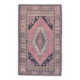 4x7 Pink & Navy Blue Classic Vintage Rug, 134x216Cm