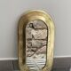 Brass contour mirror 32 x 17cm