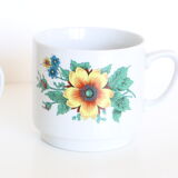 Set of two Italian ceramic mugs