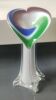 Vase Soliflore Fleur d Arum Design in blown Murano Art glass/Jack in the Pulpit. Height 20 cm